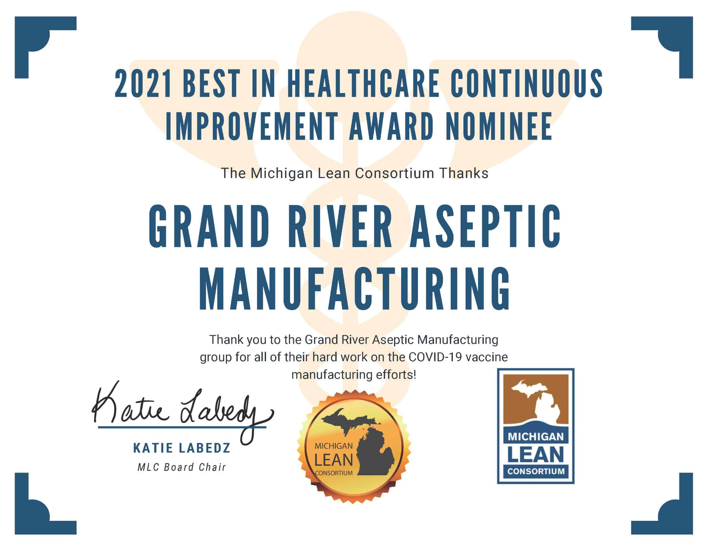 2021 Healthcare Award GRAM